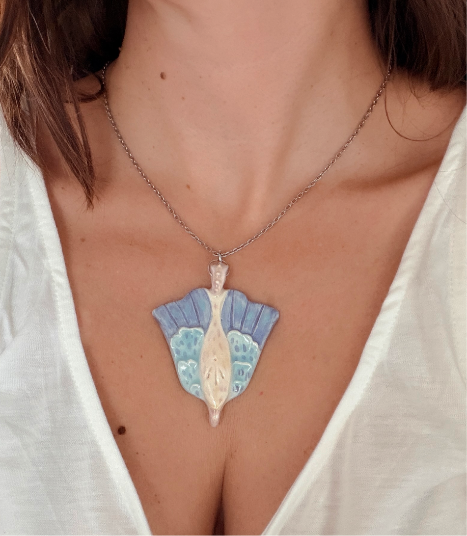 bird pendant colorful