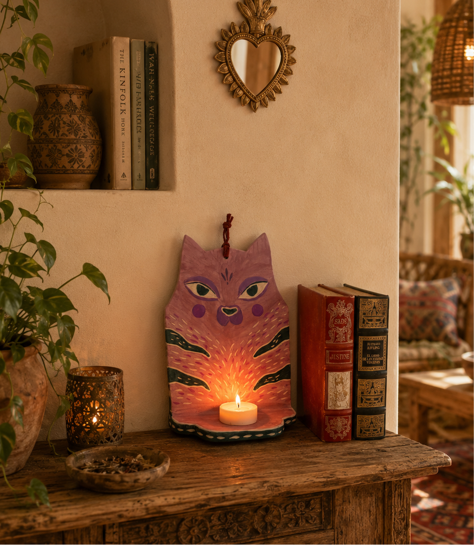 Cat Candle Holder